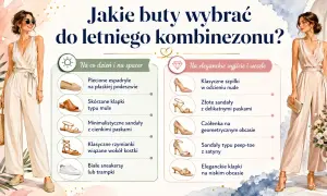 Jakie buty do kombinezonu na wesele? Eleganckie szpilki, złote sandały lub czółenka na geometrycznym obcasie to idealne propozycje.