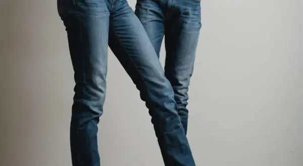 Dwie osoby w dopasowanych jeansach. Dowiedz się, jak rozciągnąć jeansy, by były idealnie dopasowane.